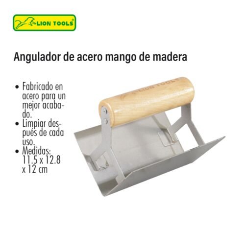 Angulador de acero mango de madera