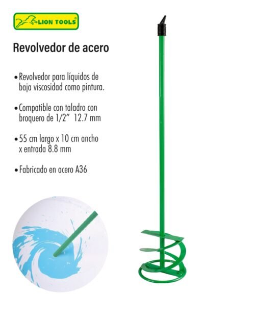 Revolvedor de acero 4"