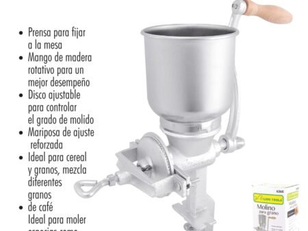 Molino granos prensa