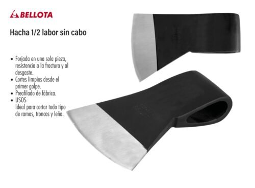 Hacha 1/2 labor sin cabo