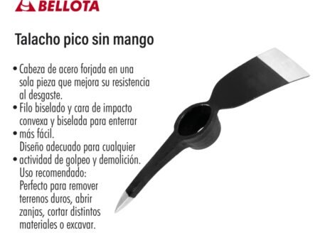 Talacho pico sin mango