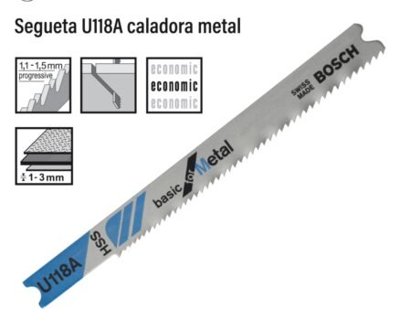 Segueta u118a caladora metal