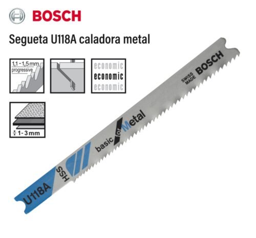 Segueta u118a caladora metal