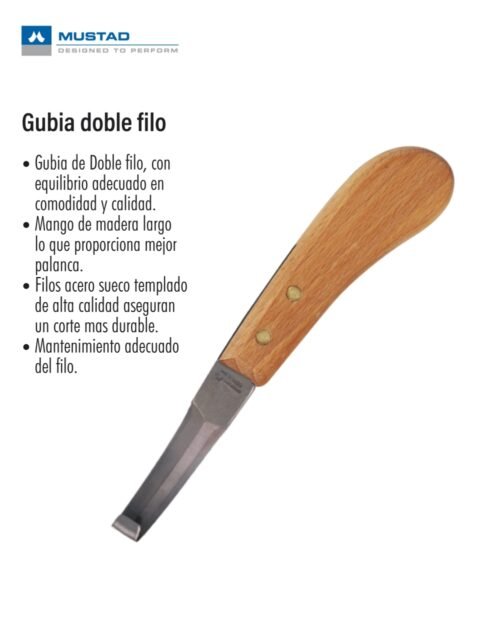 Gubia doble filo