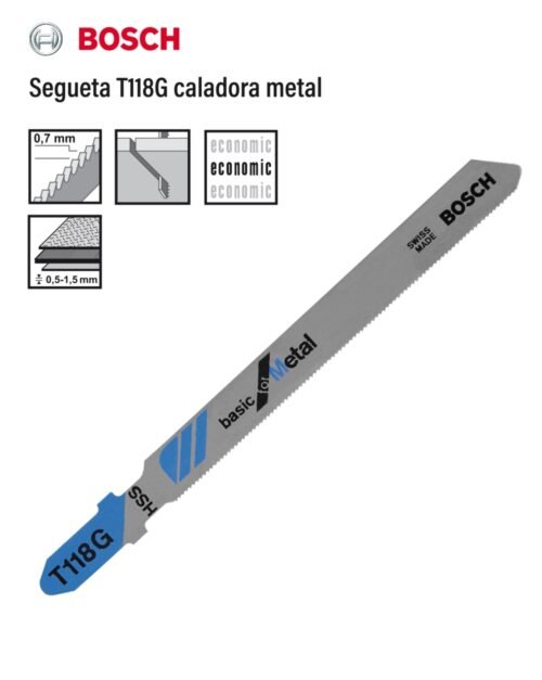 Segueta t118g caladora metal