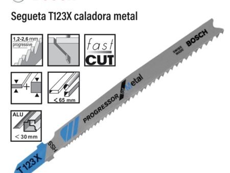 Segueta t123x caladora metal