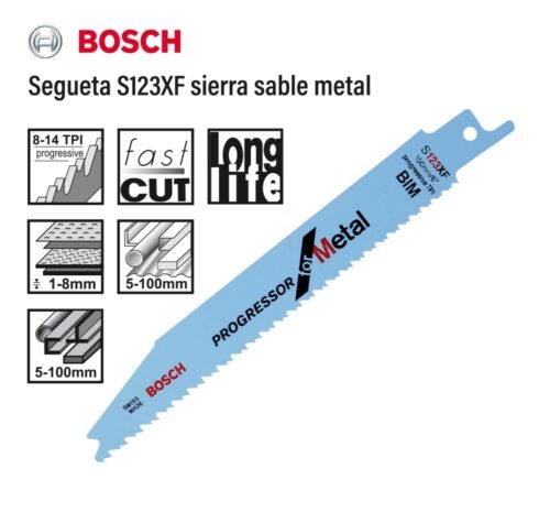 Segueta s123xf sierra sable metal