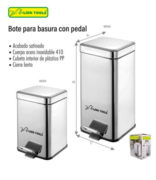 Bote para basura con pedal