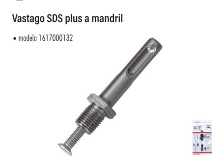 Vástago sds plus a mandril