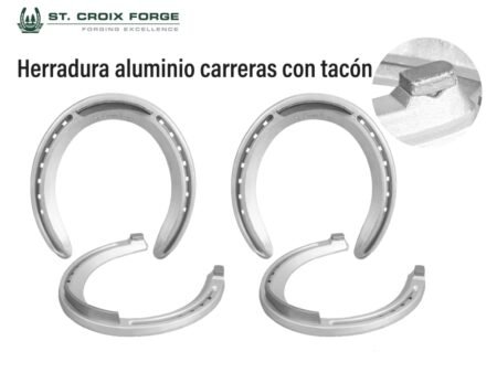 Herradura aluminio carreras con tacón
