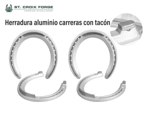 Herradura aluminio carreras con tacón