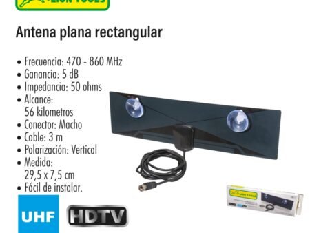 Antena plana rectangular