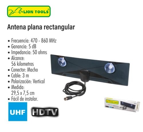 Antena plana rectangular