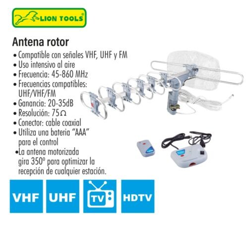 Antena rotor control y fuente de poder