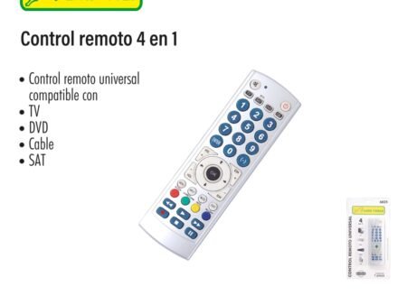 Control remoto 4 en 1