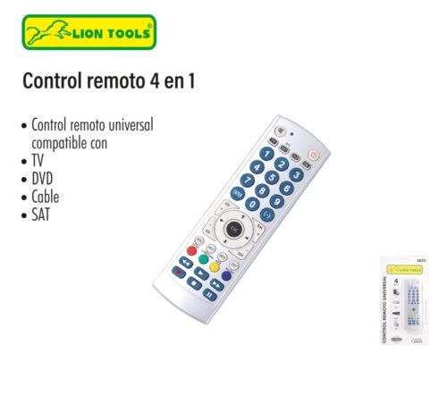 Control remoto 4 en 1