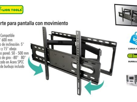 Soporte para pantalla con movimiento 30 a 85"