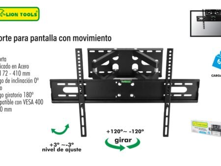Soporte para pantalla con movimiento 30 a 70"