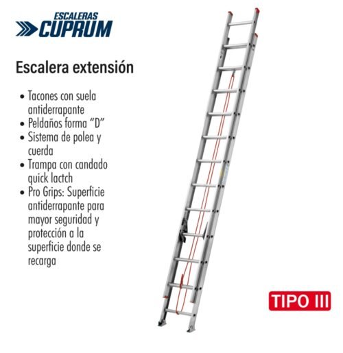 Escalera extensión