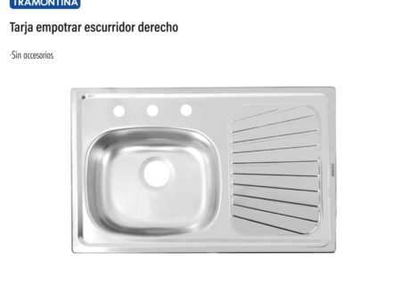 Tarja empotrar escurridor derecho