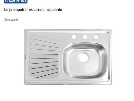 Tarja empotrar escurridor izquierdo