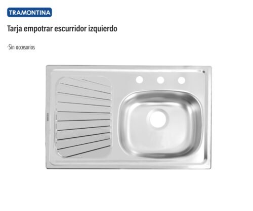 Tarja empotrar escurridor izquierdo