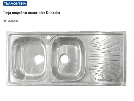Tarja empotrar escurridor derecho