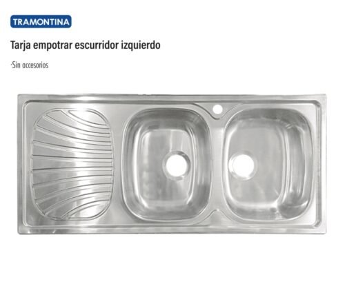Tarja empotrar escurridor izquierdo