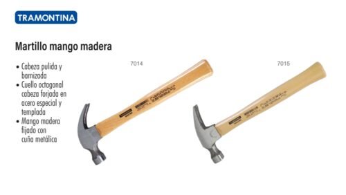 Martillo mango madera