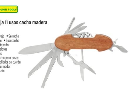 Navaja 11 usos cacha de madera