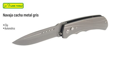 Navaja cacha metal gris