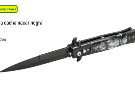 Navaja cacha nacar negra