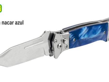 Navaja cacha nacar azul