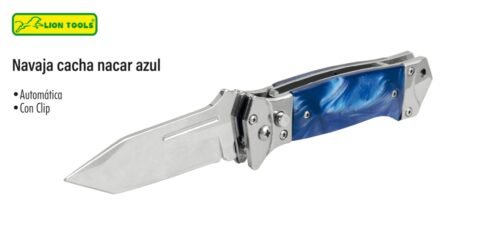 Navaja cacha nacar azul