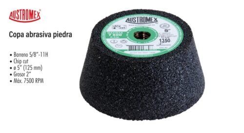 Copa abrasiva piedra