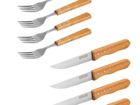 Juego de tenedor y cuchillo para asado