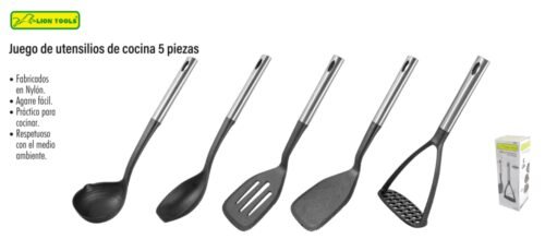 Juego de utensilios de cocina 5 piezas