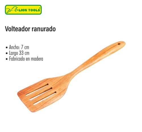 Volteador ranurado de madera