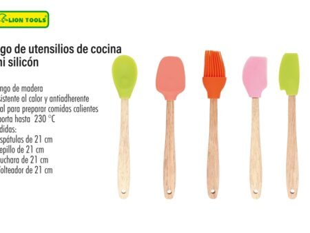 Juego de utensilios de cocina mini silicón