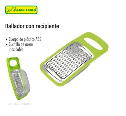 Rallador con recipiente