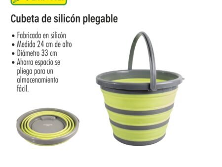 Cubeta de silicón plegable
