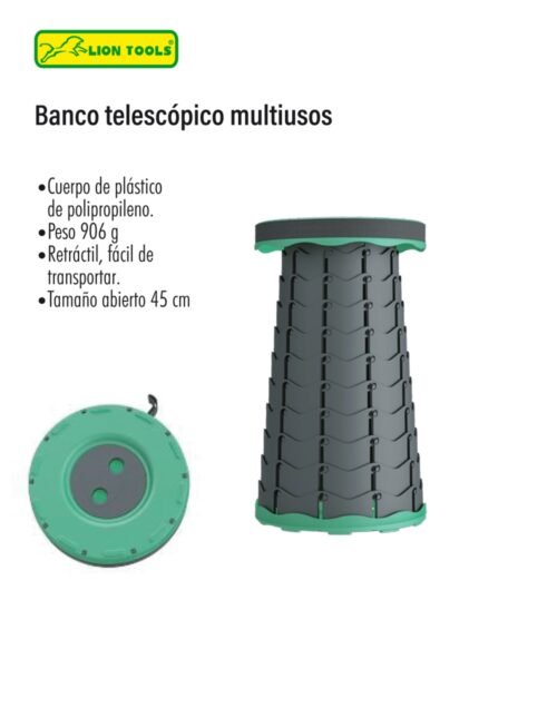 Banco telescópico multiusos