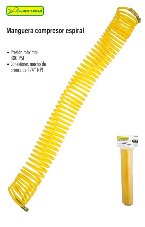 Manguera compresor espiral