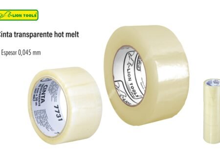 Cinta transparente hot melt