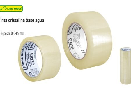 Cinta cristalina base agua