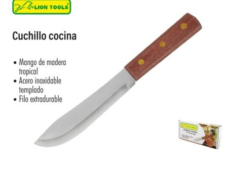 Cuchillo cocina mango madera