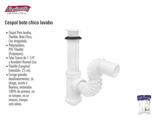 Cespol bote chico lavabo