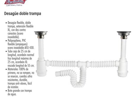 Desague doble trampa