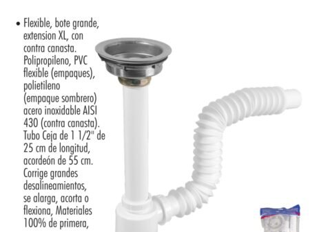 Cespol bote grande para fregadero