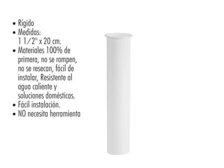 Tubo ceja fregadero